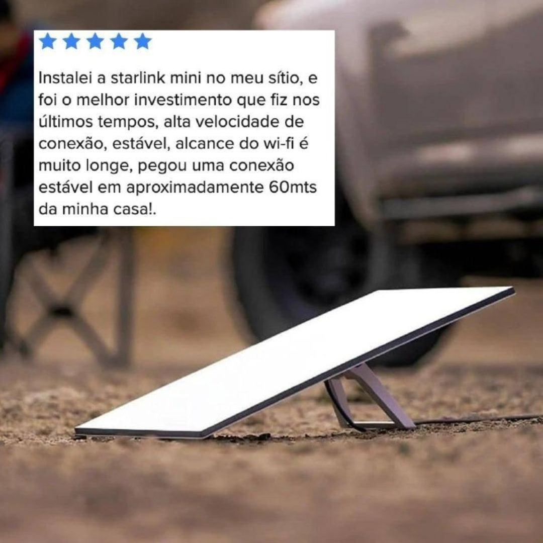 Kit Starlink Mini Internet Via Satélite