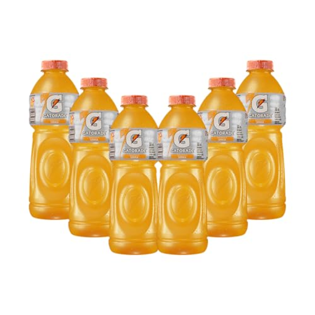 Isotônico Gatorade, Laranja, Garrafa 500ml, Pack com 6 unidades