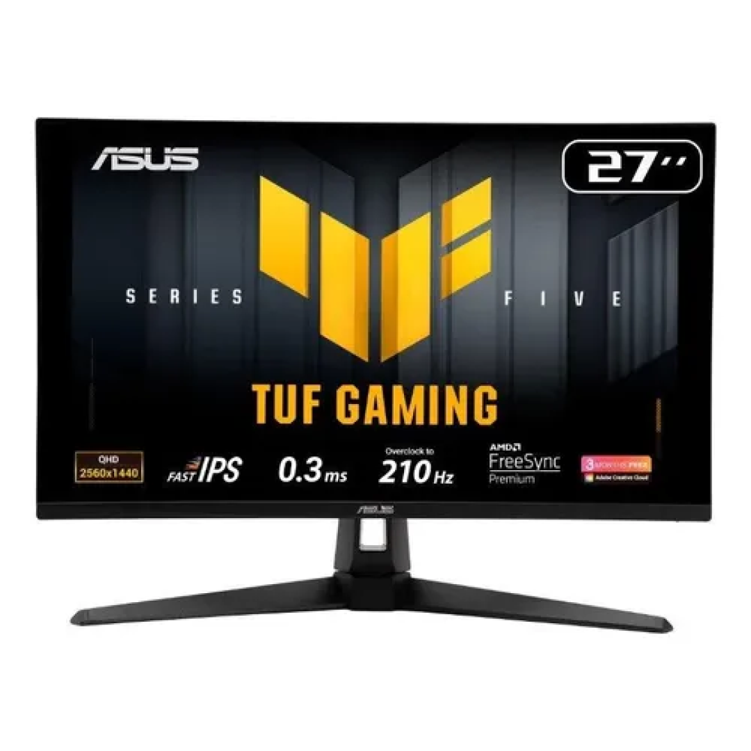 Monitor Gamer Asus Tuf Vg27aq5a 27  Qhd 210hz 0.3ms Fast Ips Preto