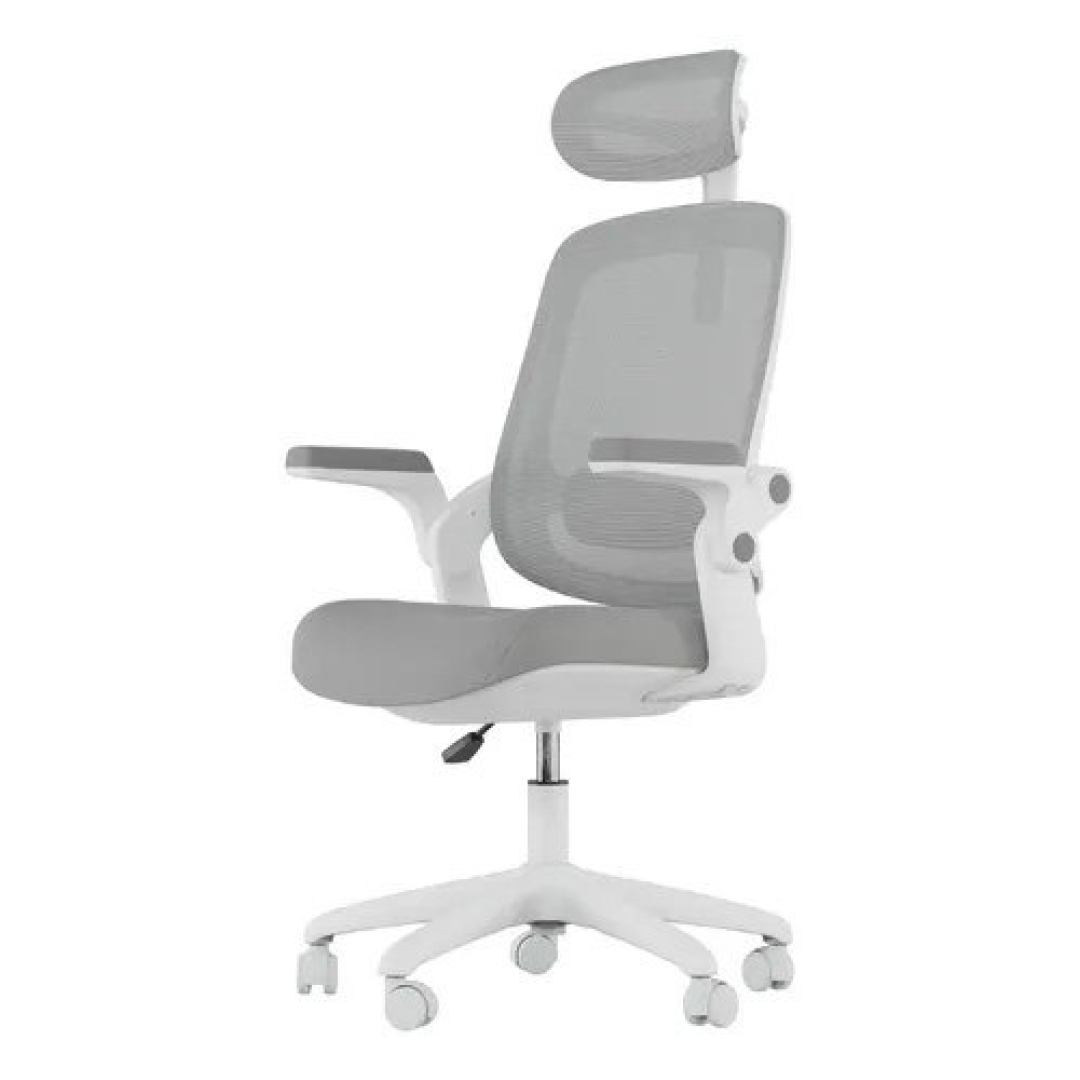 Cadeira Elemenst Astra Ergonômica Em Mesh Cinza Elements