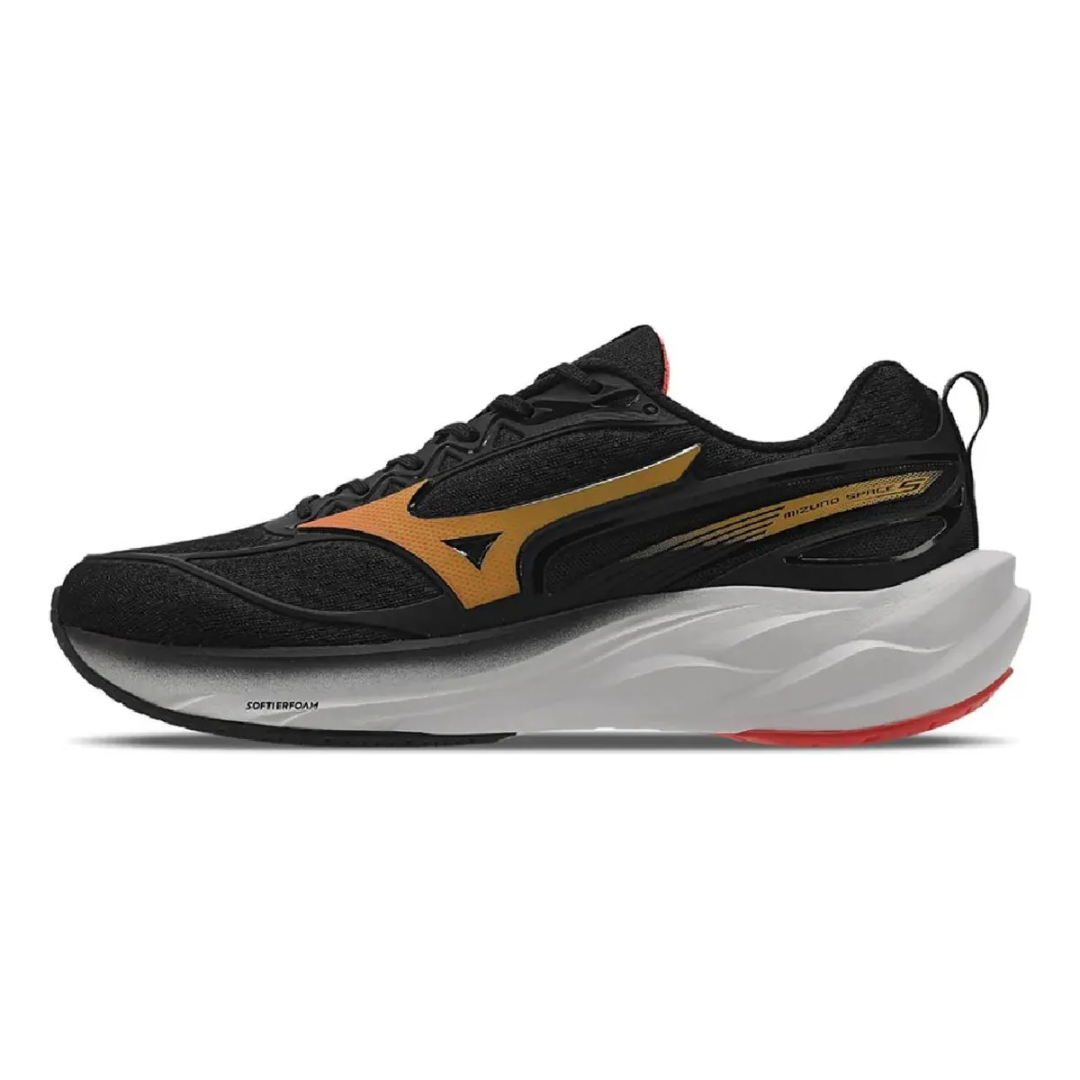 Tênis Mizuno Space 5 - Masculino - Preto-laranja