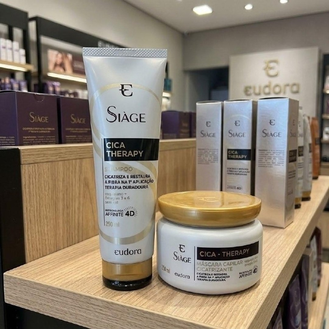 KIT EUDORA SIÀGE CICA-THERAPY SHAMPOO 250ML + MÁSCARA 250G