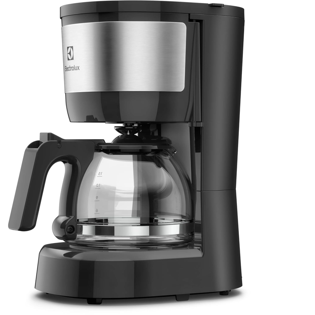 Cafeteira Elétrica Electrolux inox filtro permanente removivel corta pingos capacidade 600ml 15 xicaras função manter aquecido sistema ECM10 220v