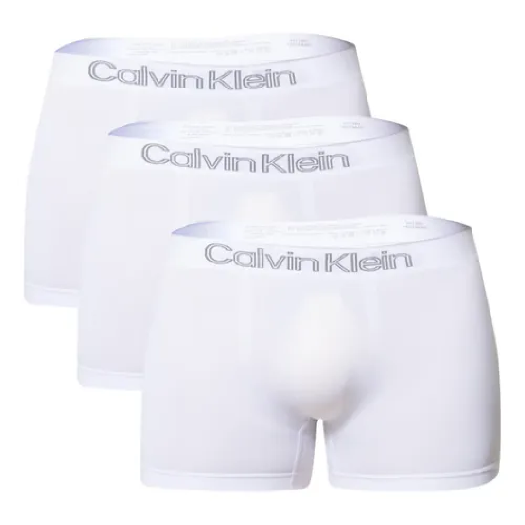 Kit com 3 Cuecas Calvin Klein Low Rise Trunk Sem Costura