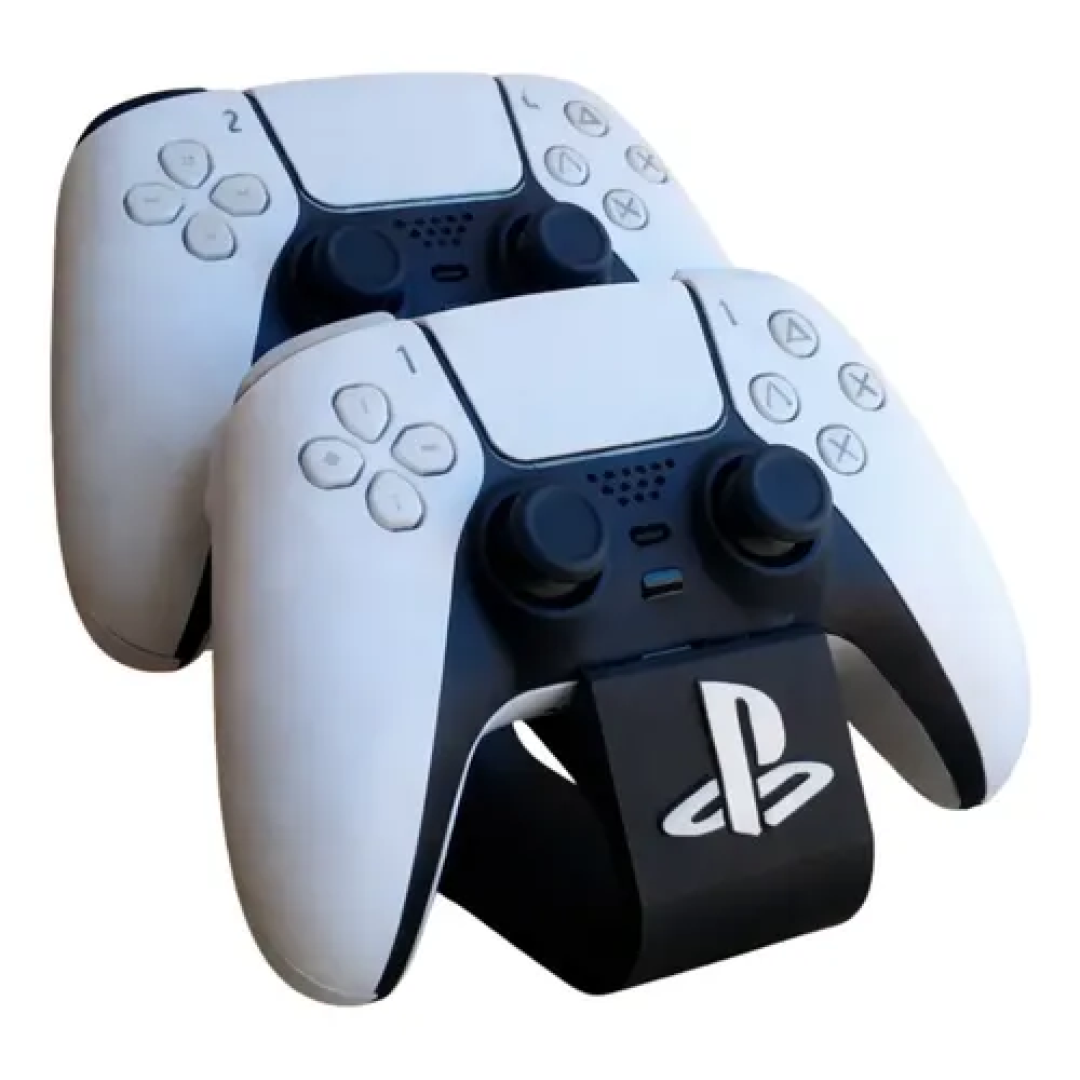 Suporte Duplo Para Controles De Ps5 Preto