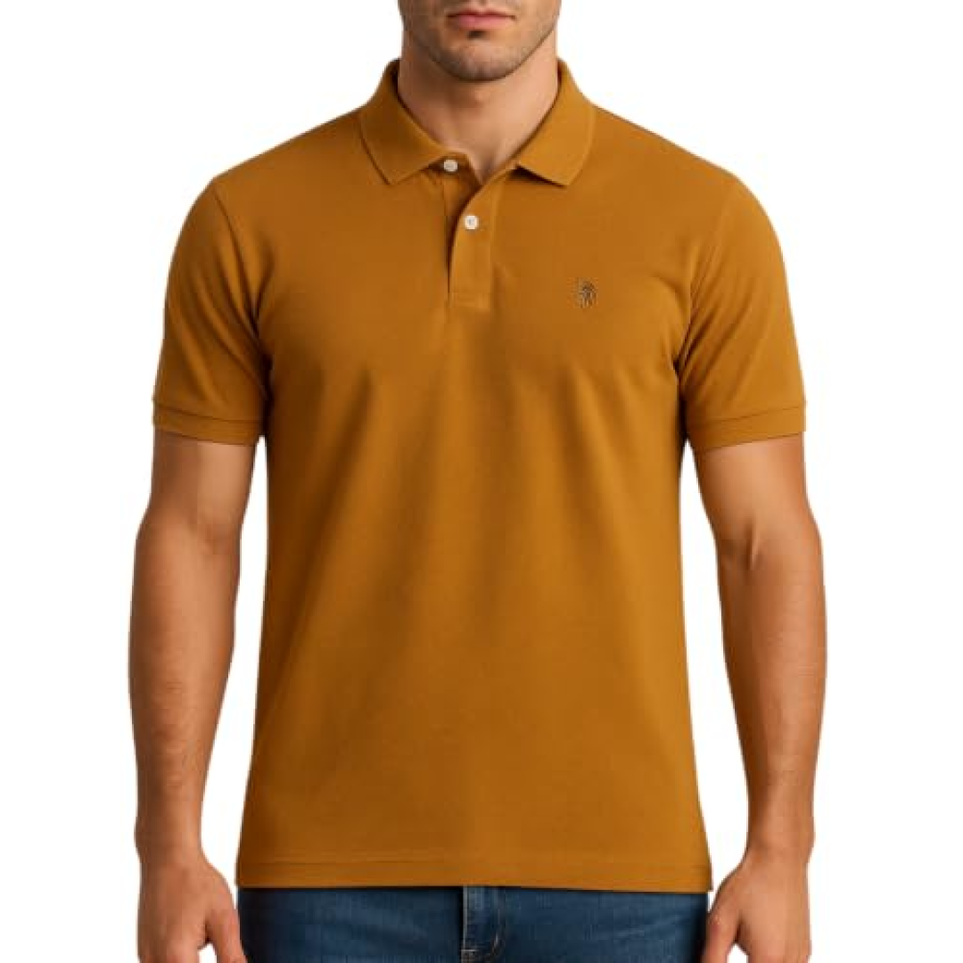 Camisa Polo Piquet Masculina Cores Lisa Slim Casual Premium
