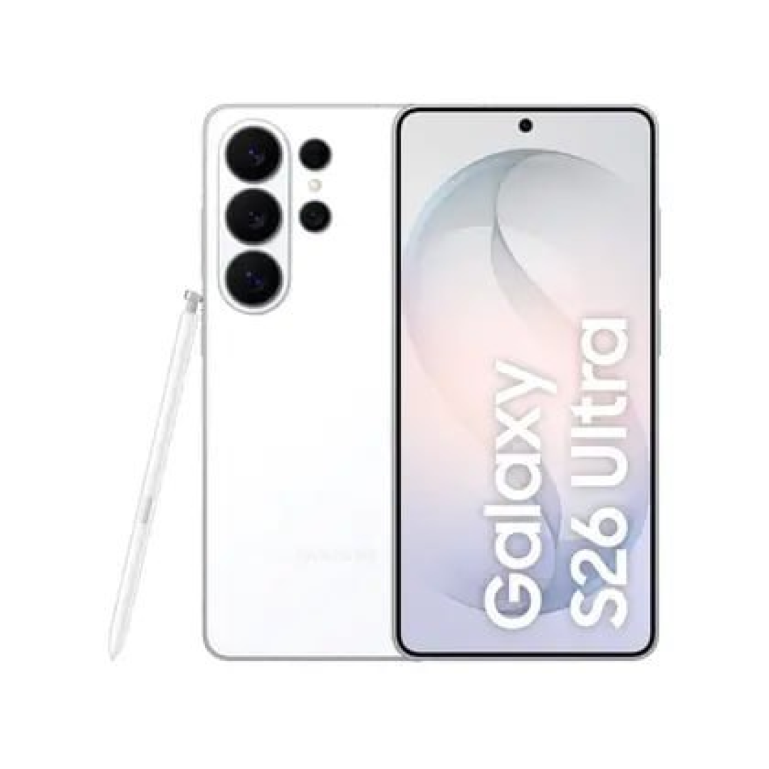 Samsung Galaxy S26 Ultra 5G 256GB Galaxy AI Branco 6,9" 12GB RAM Câm. Quádrupla 200+50+10+50MP Bateria 5000mAh Dual Chip