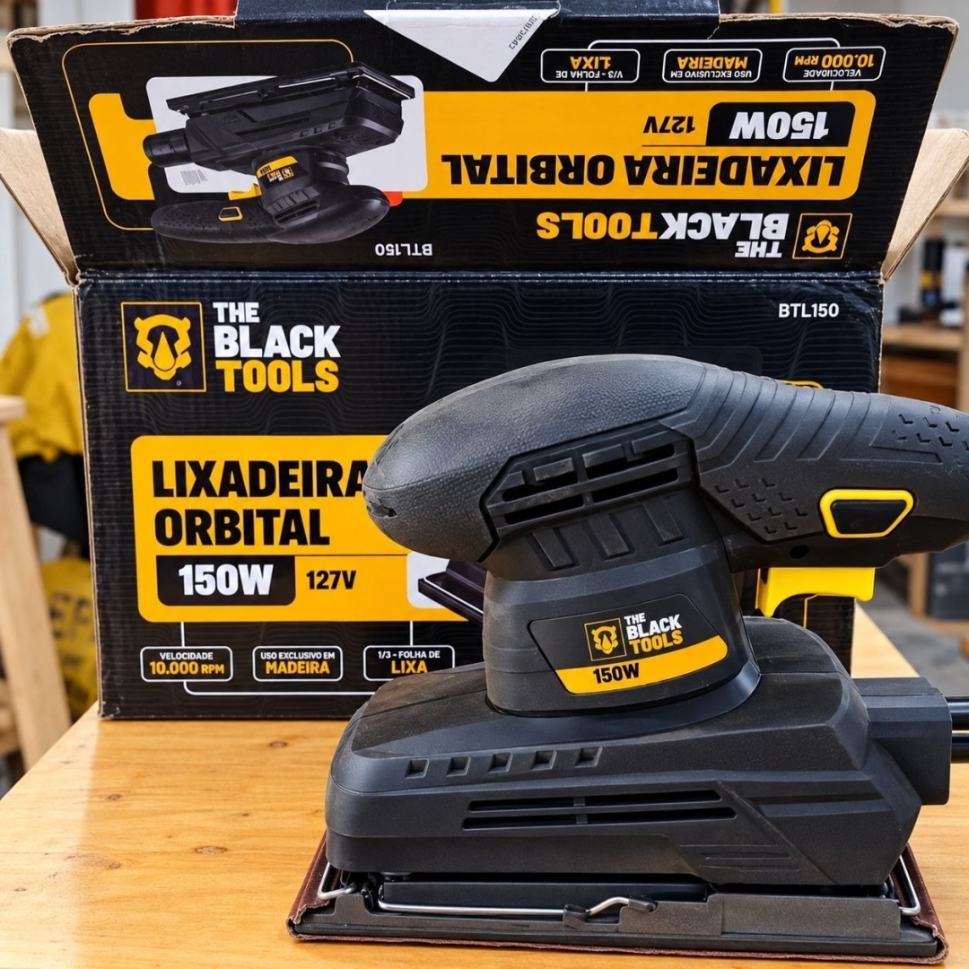 Lixadeira Orbital Btl150 10000 Rpm 150w 60hz 220V The Black Tools