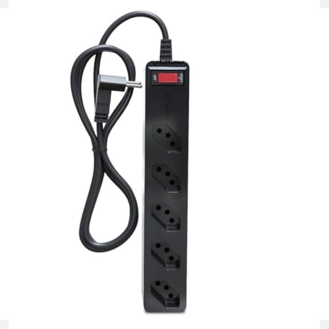 Filtro de Linha iCLAMPER Energia 5 Tomadas 3 Pinos 10 Amperes Dps Preto