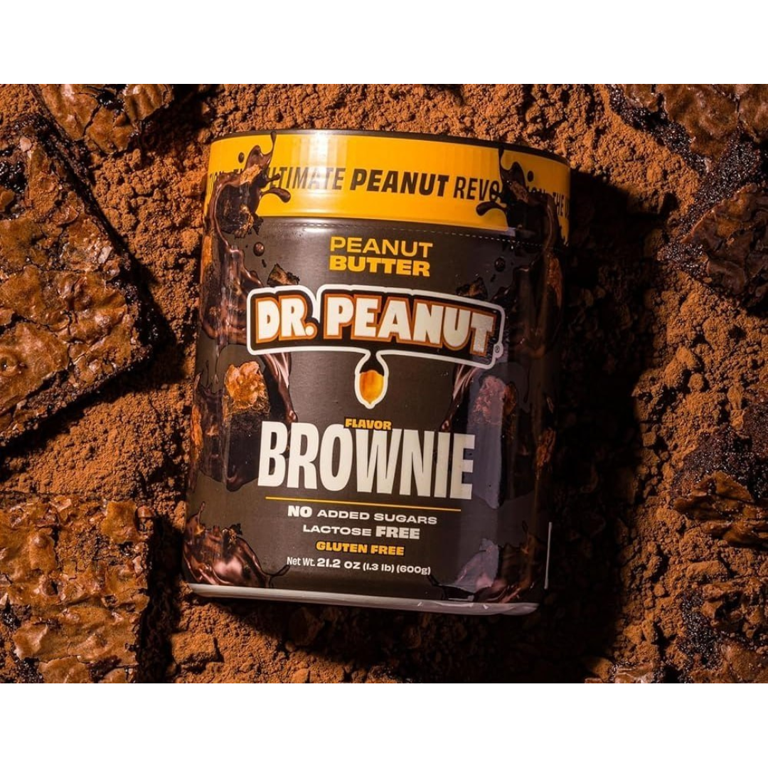 Pasta De Amendoim Com Whey Protein - 600g - Dr. Peanut Sabor Brownie