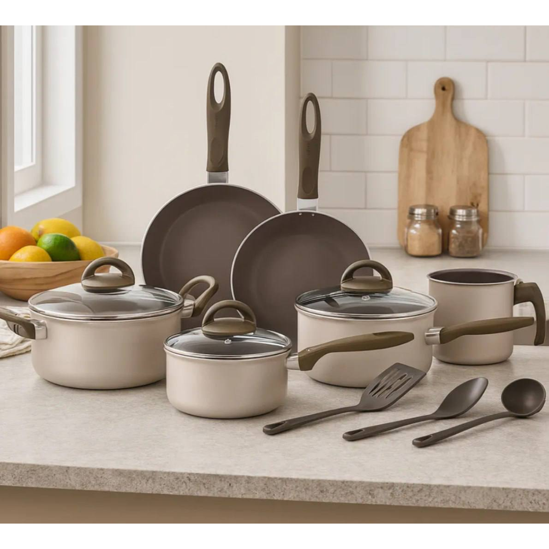 Jogo De Panelas Ceramic Life Nevada 10 Peças Brinox