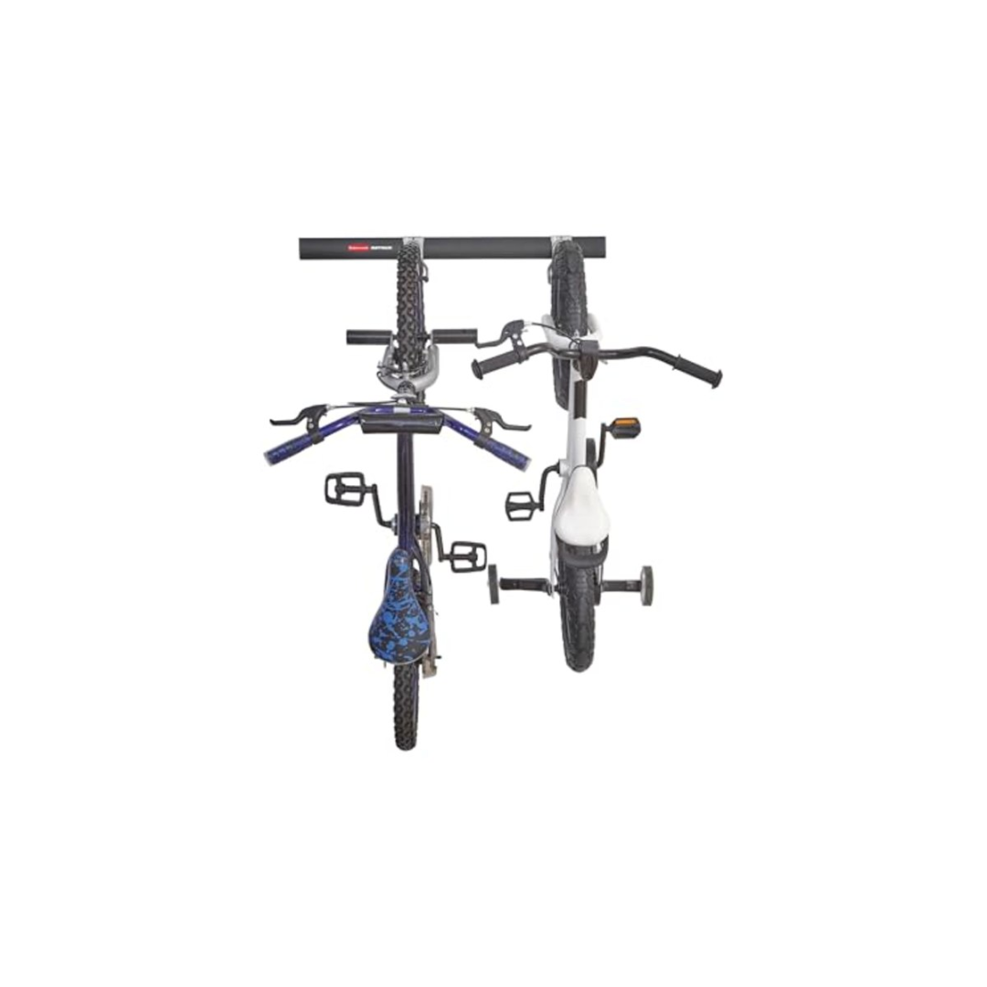 Rubbermaid Kit de armazenamento de bicicleta FastTrack, 3 peças, tudo em um kit organizador de gancho de trilho, resistente para garagem/parede/galpão — No Cartão de crédito