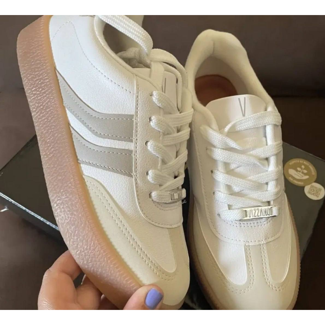 Tenis Feminino Casual Vizzano Branco Confortável Original