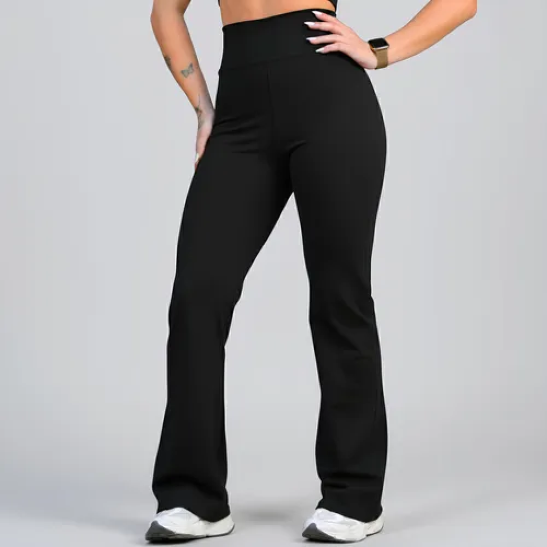Calça Legging Flare Zero Transparência