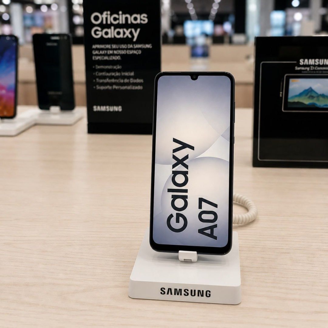 Celular Samsung Galaxy A07 128Gb 4Gb RAM Preto