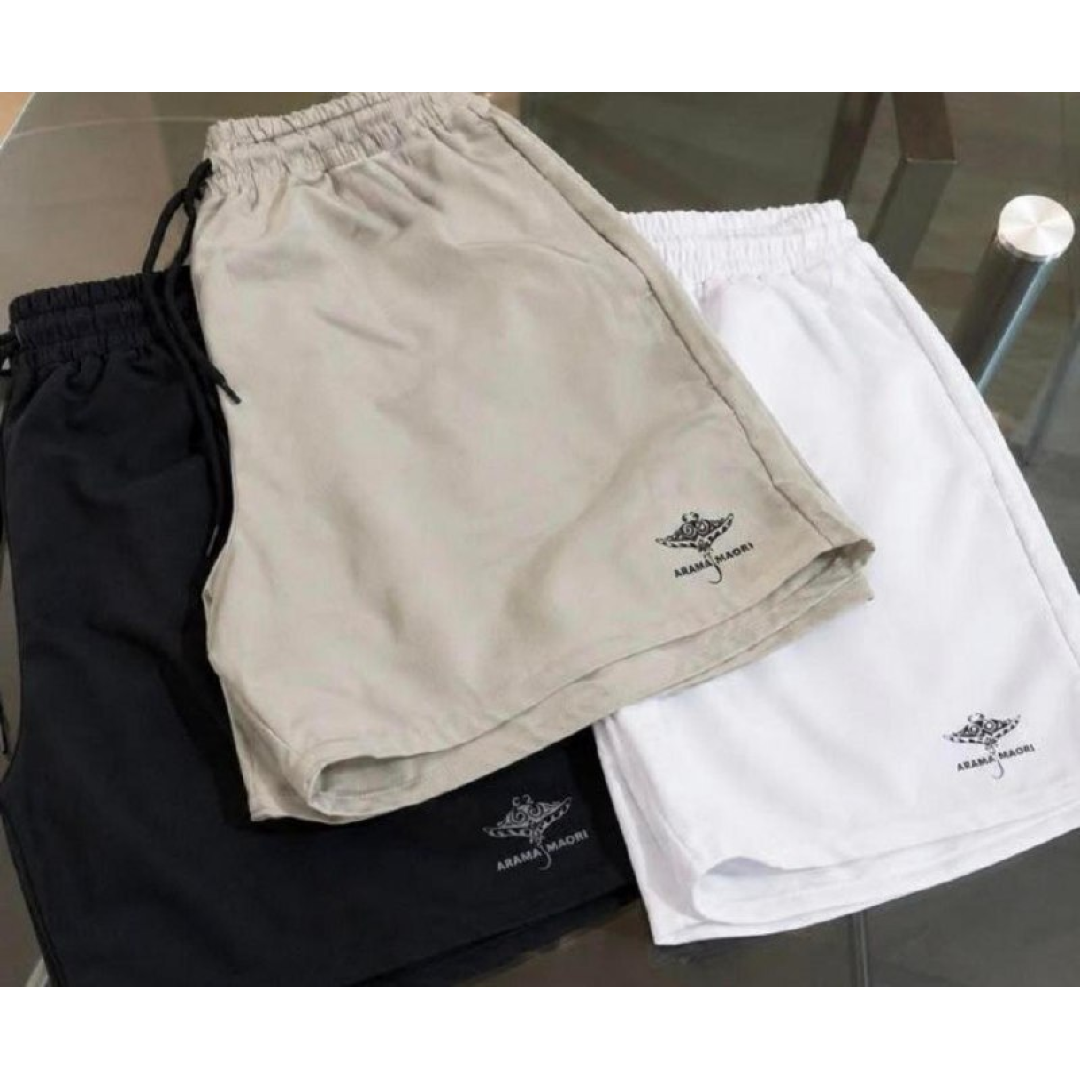 Kit 3 Shorts Bermuda Masculina Mauricinho Tactel Arraia Maori