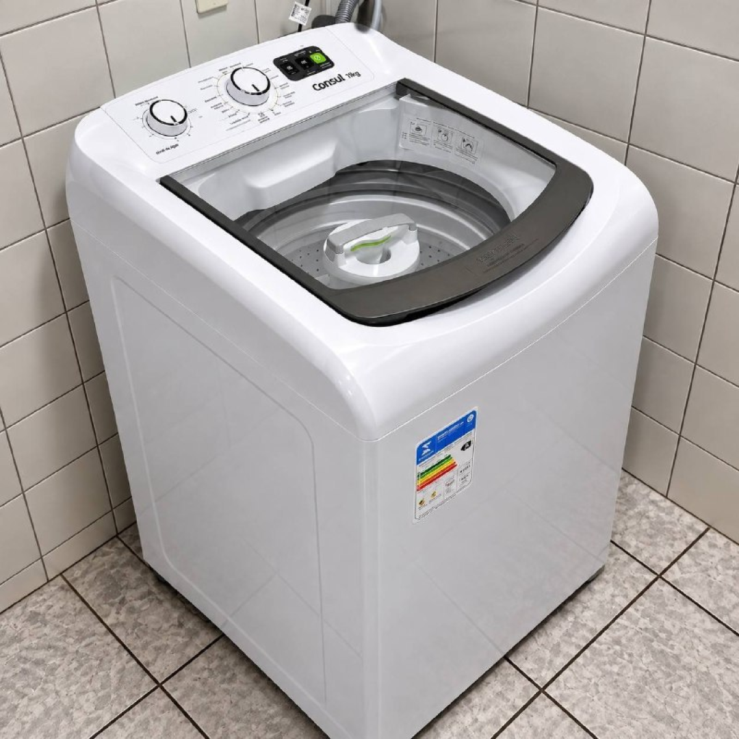 Máquina de Lavar Consul 9kg Branca com Dosagem Branco