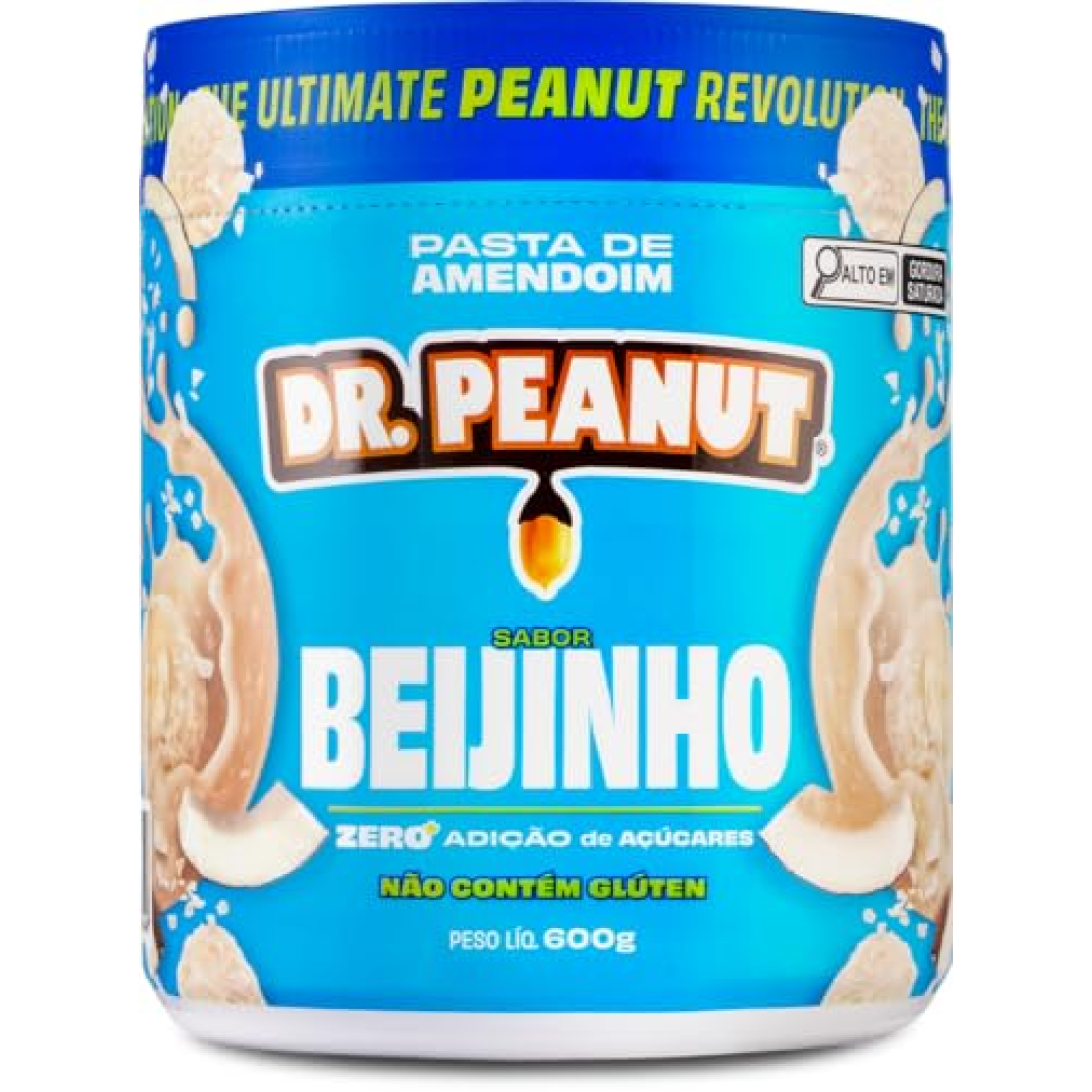 Pasta de Amendoim Dr. Peanut Gourmet Sabor Beijinho 600g