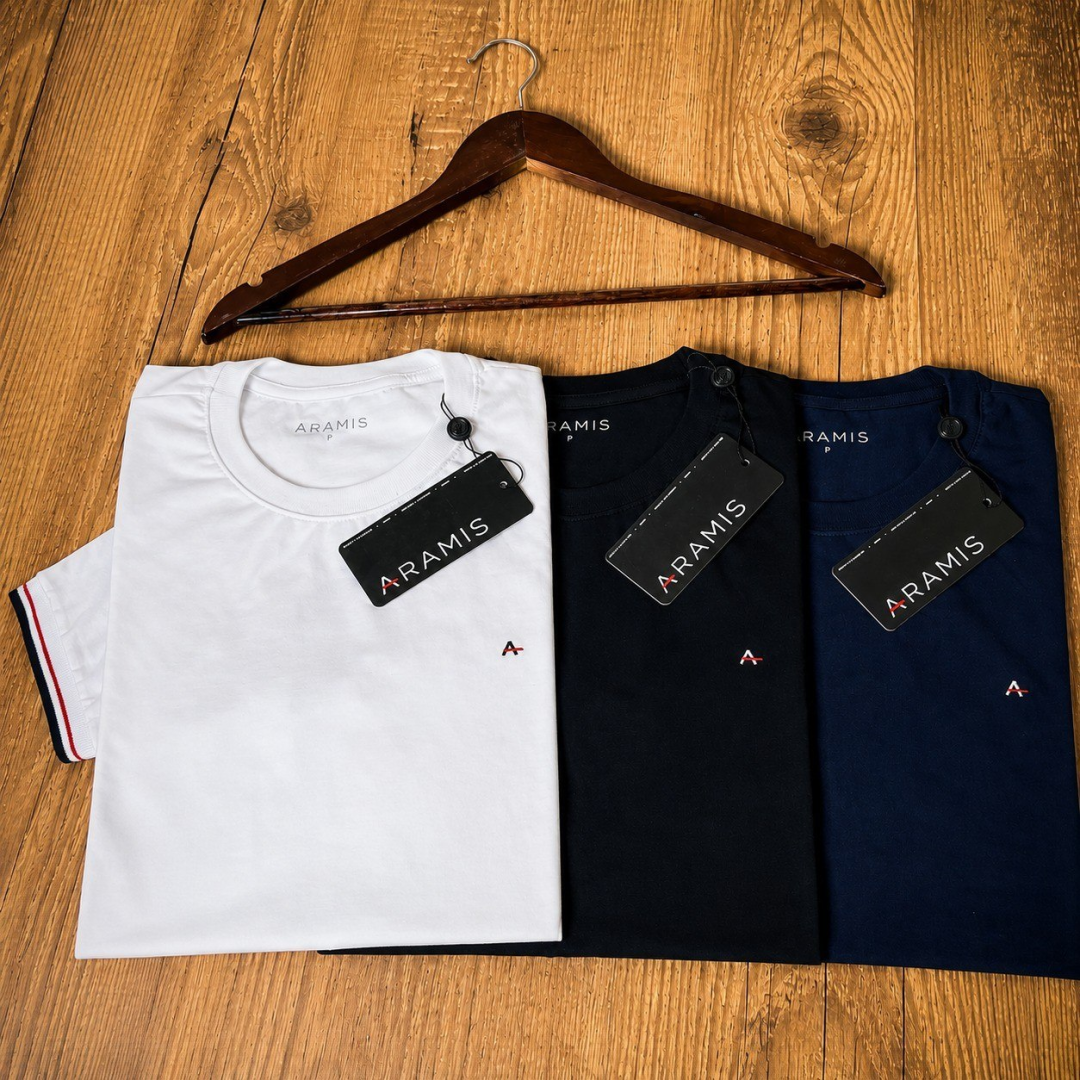 Kit com 3 Camisetas Aramis