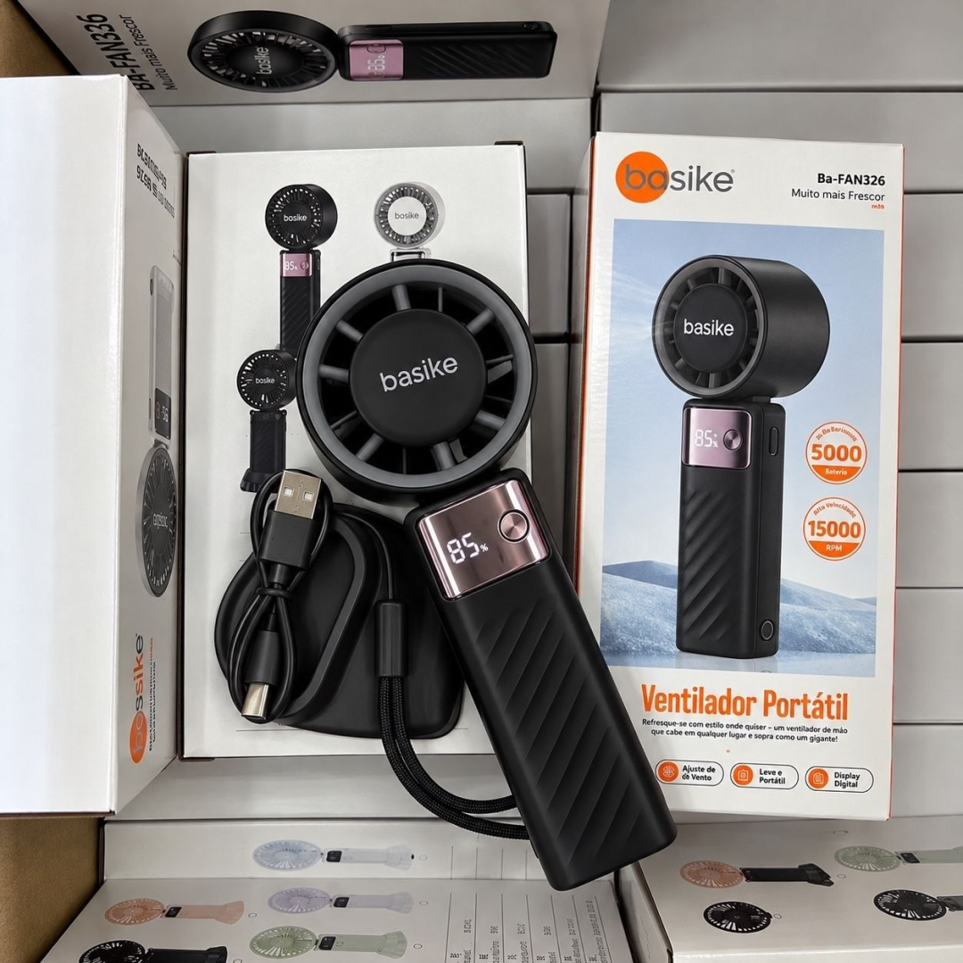 Mini Ventilador Basike Portátil De Mão