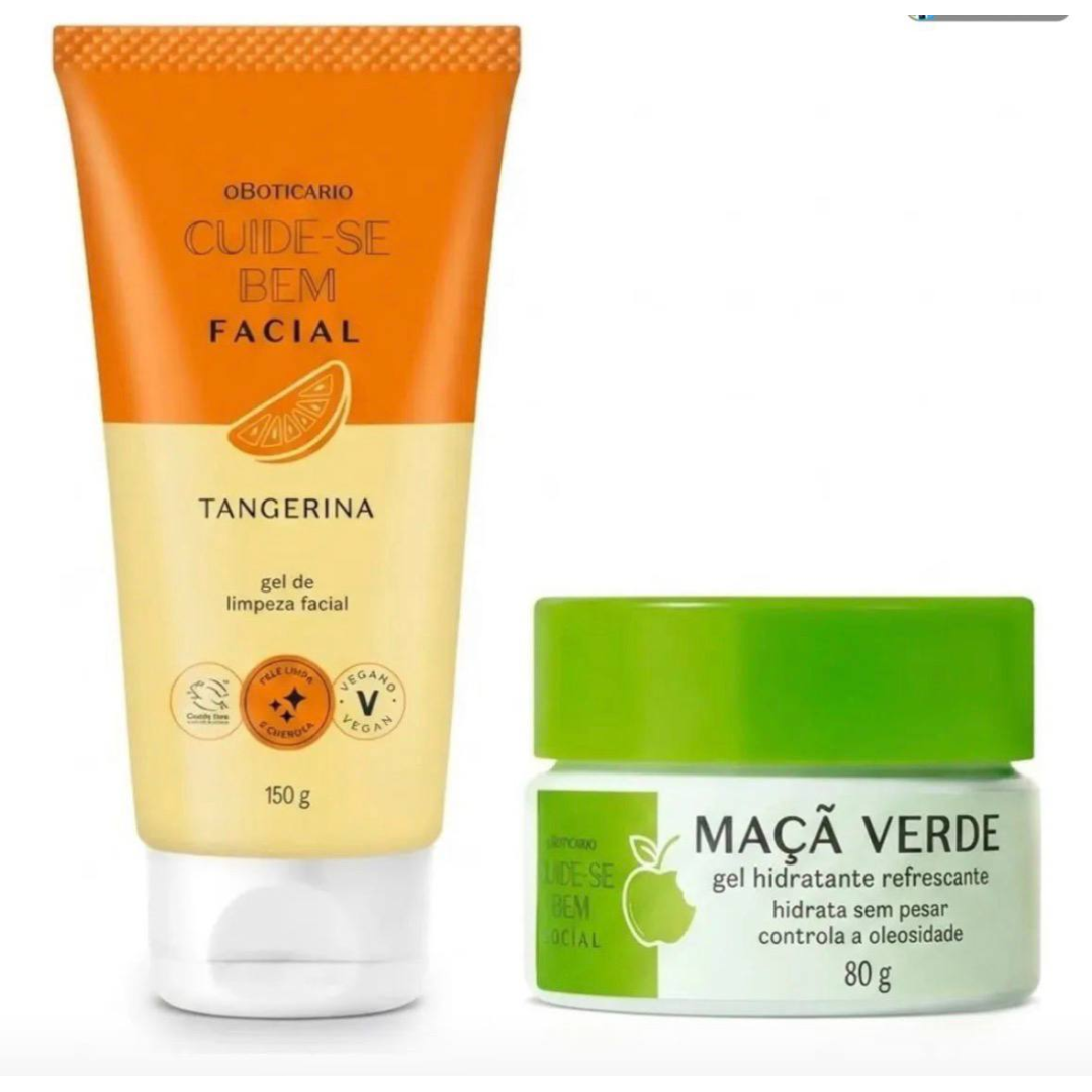 Combo Cuide-se Bem Facial: Gel De Limpeza Tangerina 250g + C
