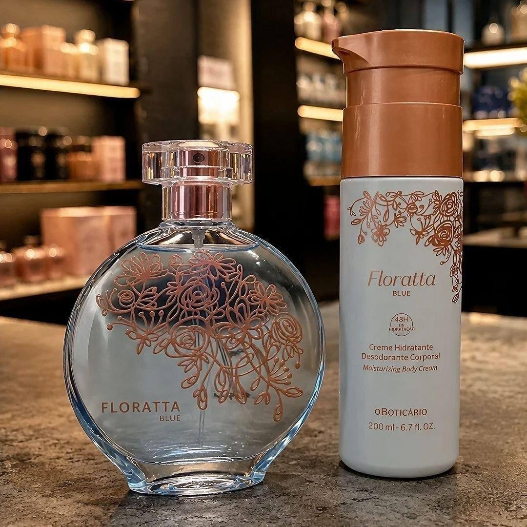 Combo Floratta Blue Crystal Colônia 75ml + Hidratante 200ml