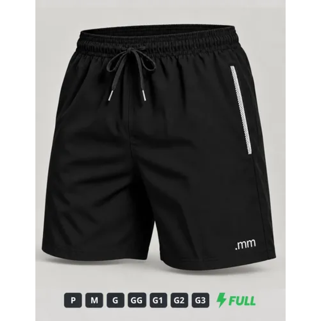 Bermuda Tactel Academia Treino (6 cores)
