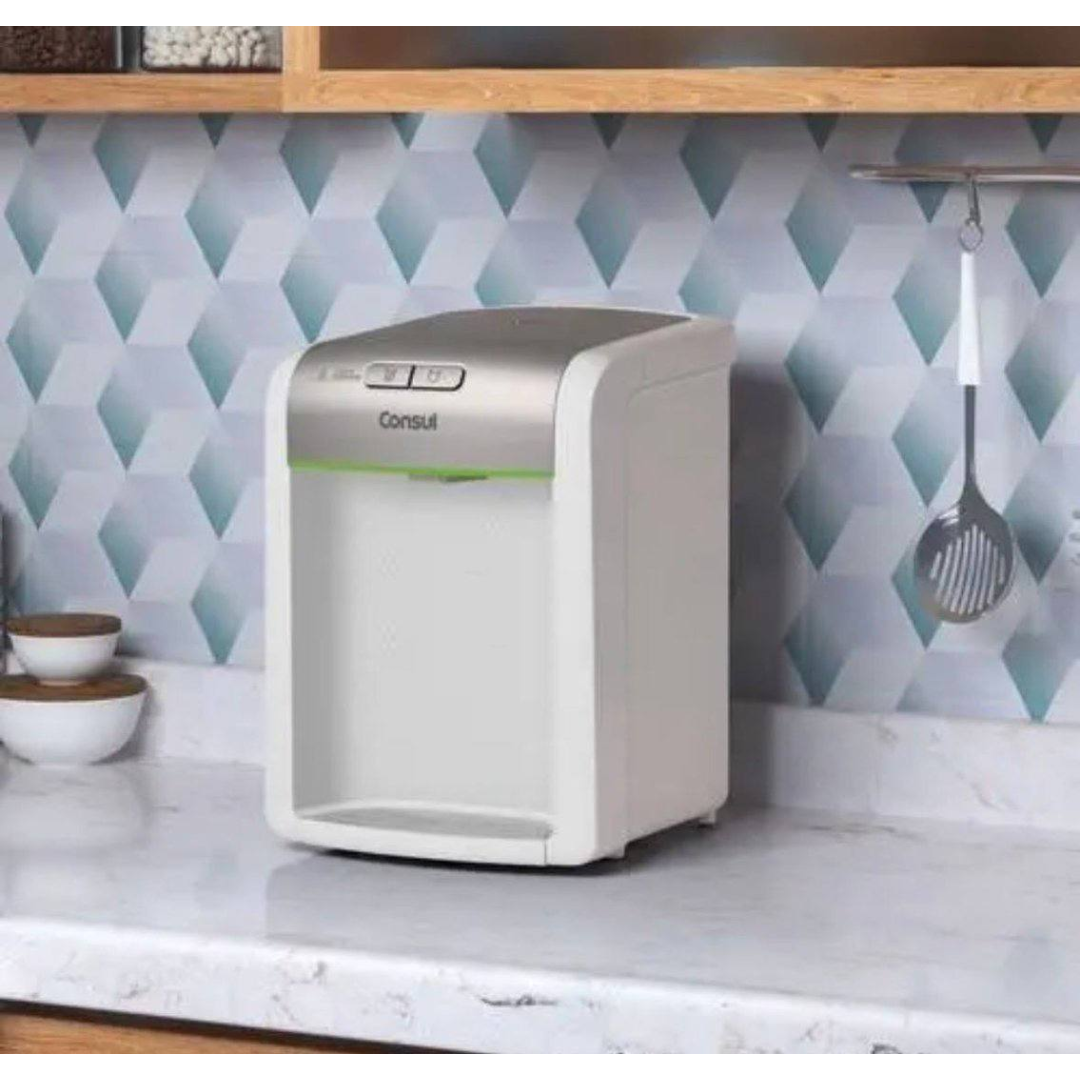 Purificador De Água Consul refrigerado Natural E Gelada com proteção antibactérias Bivolt Consul Branco - CPB34ASVNA