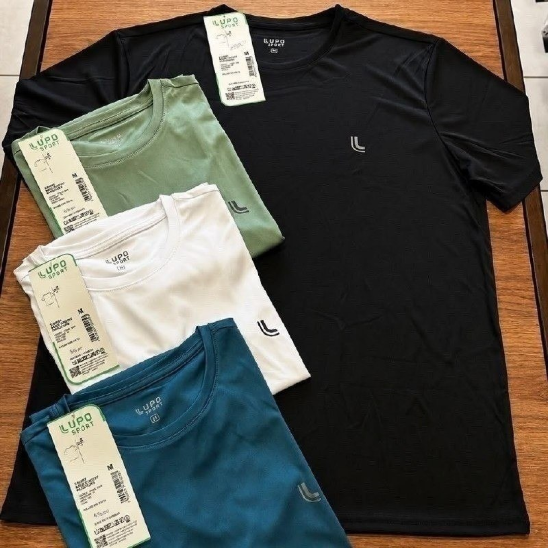 Kit com 2 Camisetas Dry-Fit Lupo