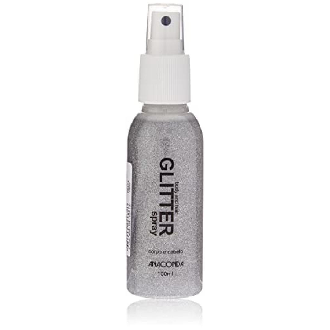 Anaconda Spray Glitter Prata 100 Ml