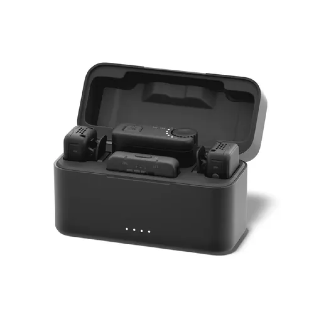 Gopro Kit Completo De Microfone Sem Fio (2 Tx, 2 Rx, Capa De Carregamento) - Para Gopro, Câmera, iPhone, Android, Ultracompacto, Redução De Ruído, Con...