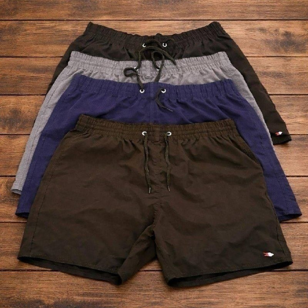 Kit com 4 Bermuda Shorts Sandrini Tactel Elastano