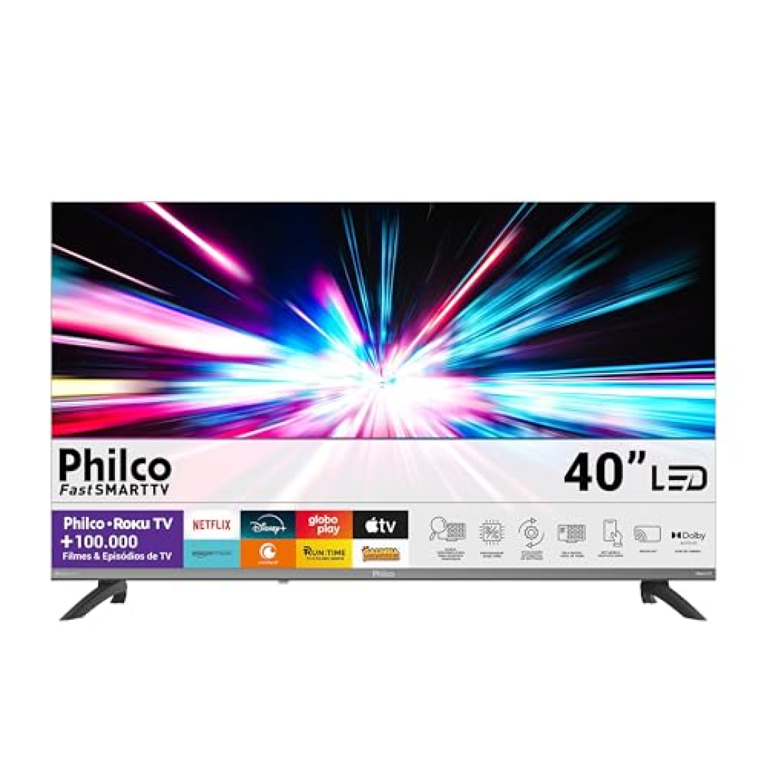Smart Tv 40" Philco Tv Hdr10 Dolby Áudio P40cra