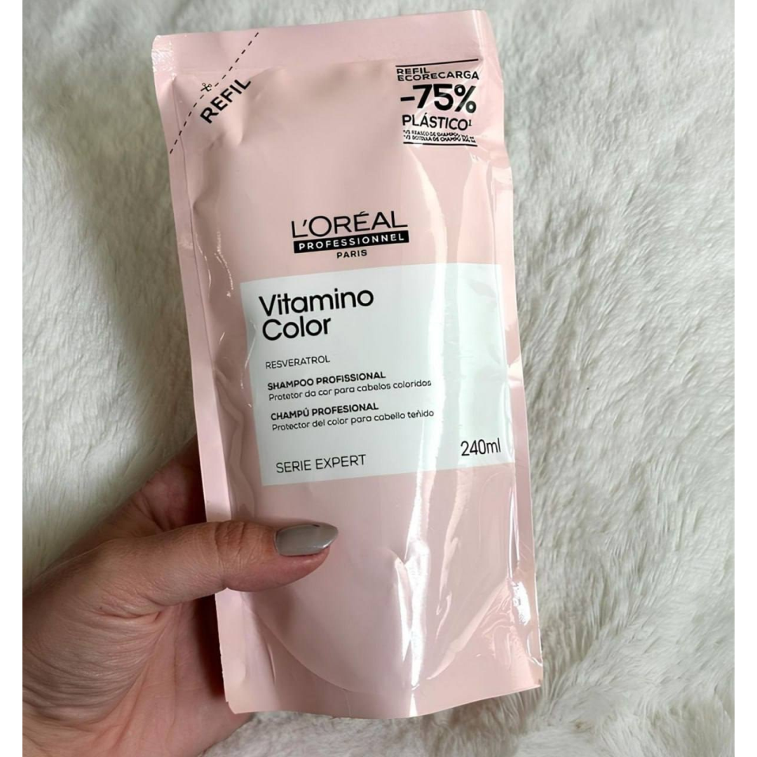 L’Oréal Professionnel | Vitamino Color Shampoo Refil | Com Resveratrol para cabelos coloridos | SERIE EXPERT | 240ml