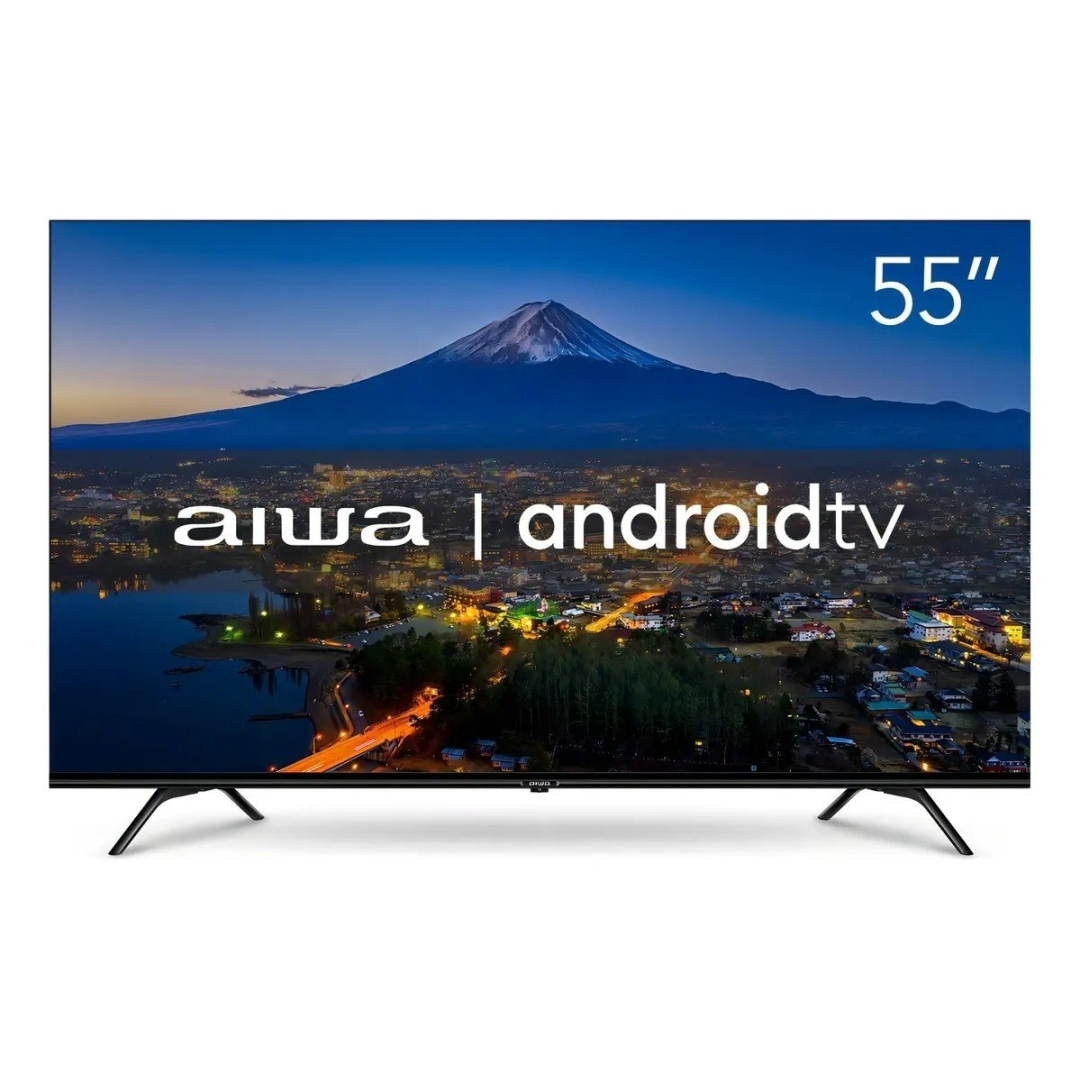 Smart TV AIWA 55” Android 4K Borda Ultrafina Dolby