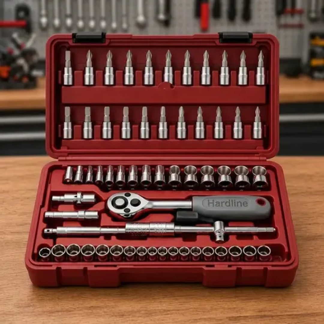 Kit com 46 Peças Chaves Jogo Catraca Reversível