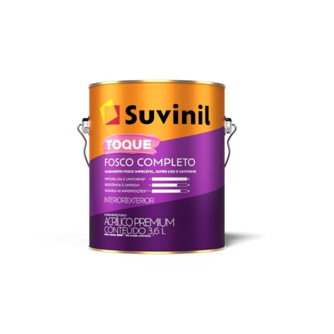 Tinta Suvinil acrilico fosco completo 3,6L - Branco Neve