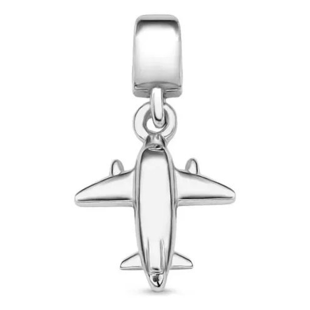 Pingente Life Viagem Avião Em Prata 925