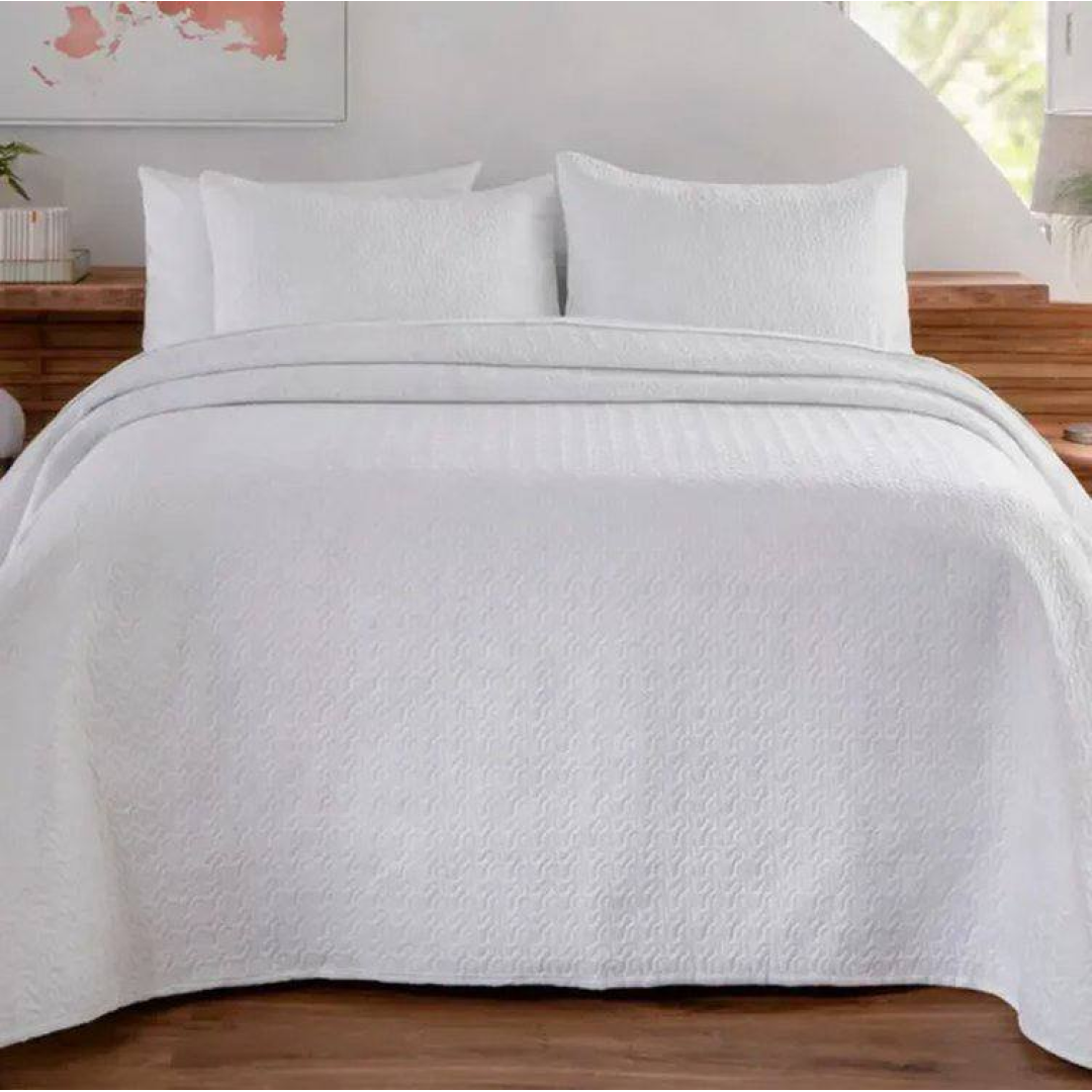Colcha Cobre Leito Matelado Liso Casal 3 Peças (13 cores)