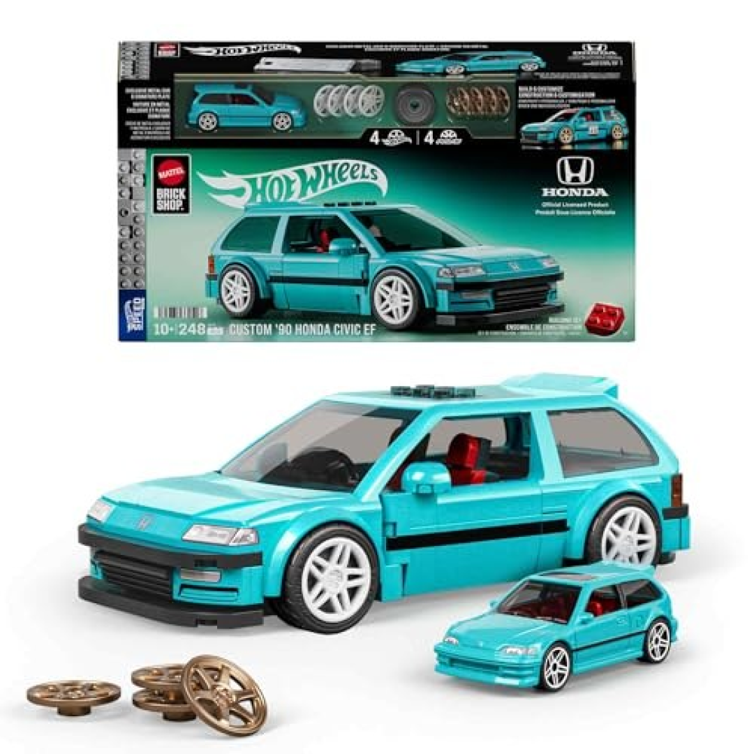 Mattel Brick Shop Hot Wheels 1990 Honda Civic EF Speed Series Custom