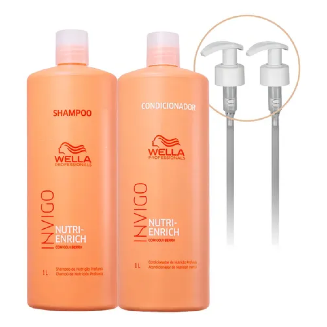 Kit Wella Invigo Nutri Enrich Shampoo e Condicionador 2L