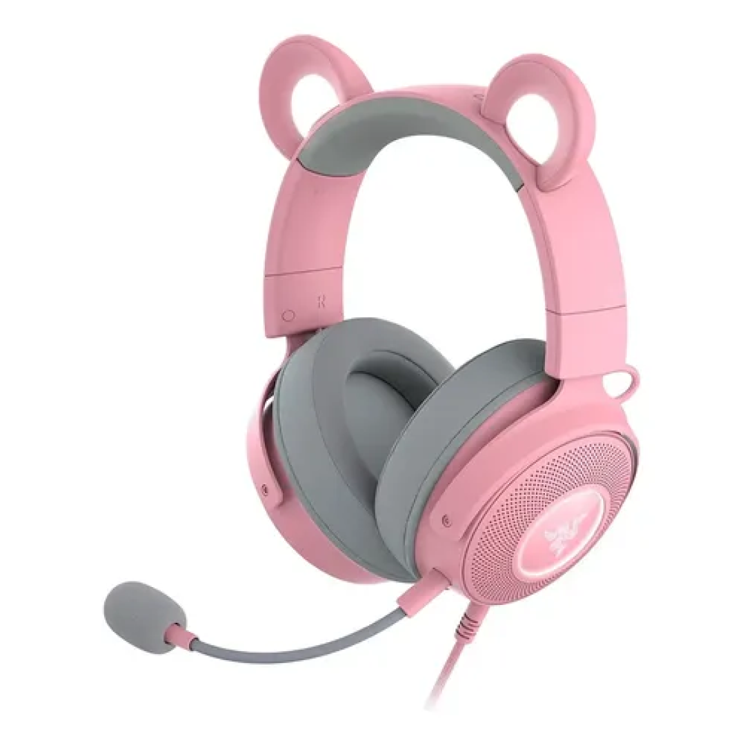 Headset Razer Kraken Kitty V2 Pro Usb Quartz - Rz0404510200 Rosa