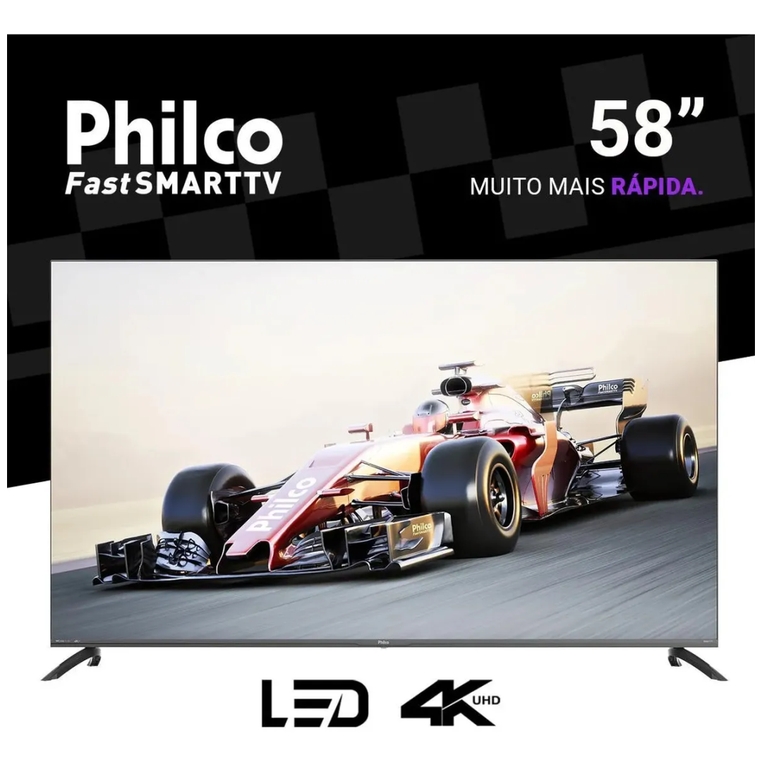 Smart Tv Philco 58 P58vik 4k Uhd Led Roku Dolby Audio Wi-fi Hdr10 110/220v