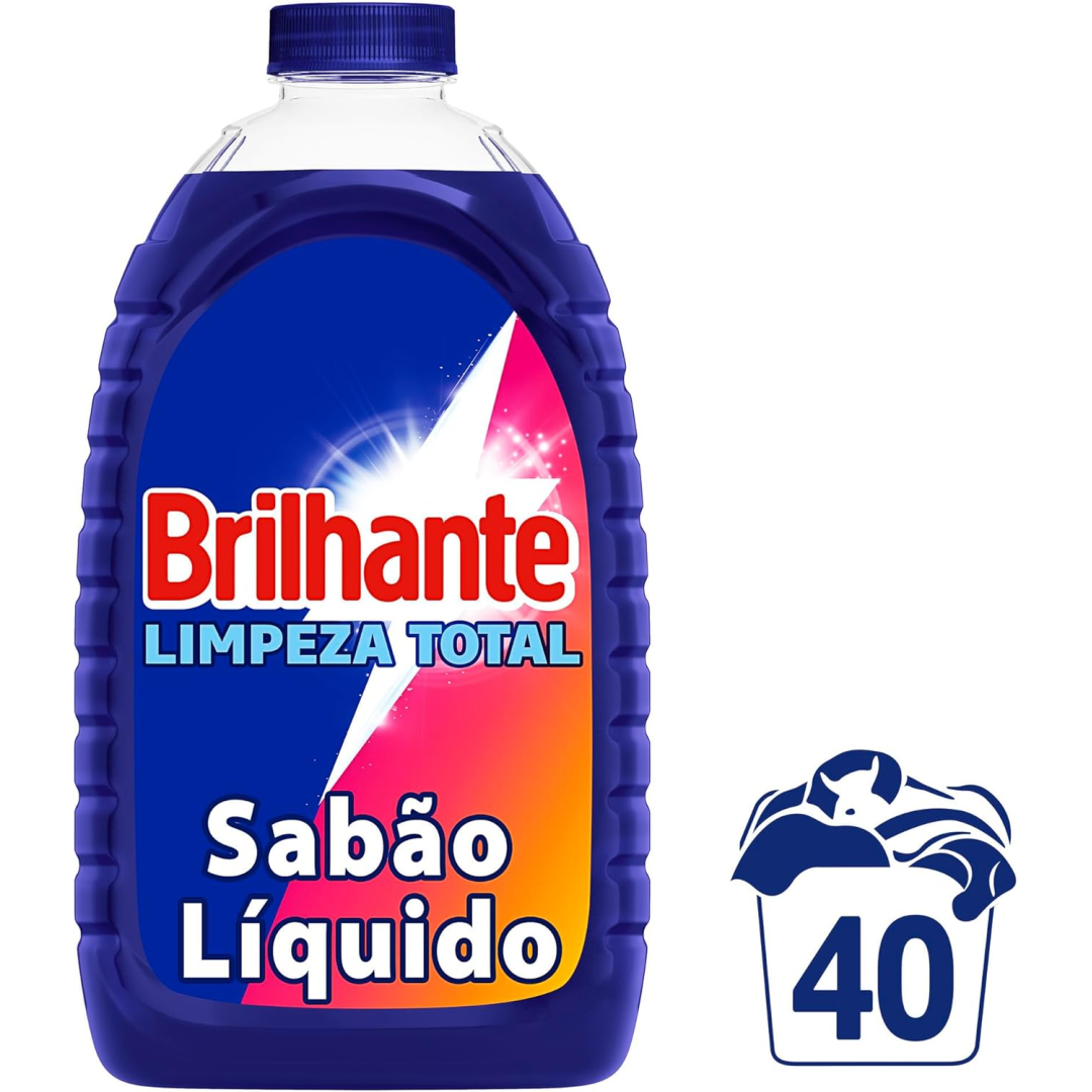 Lava Roupas Líquido Brilhante 3L | Limpeza Total