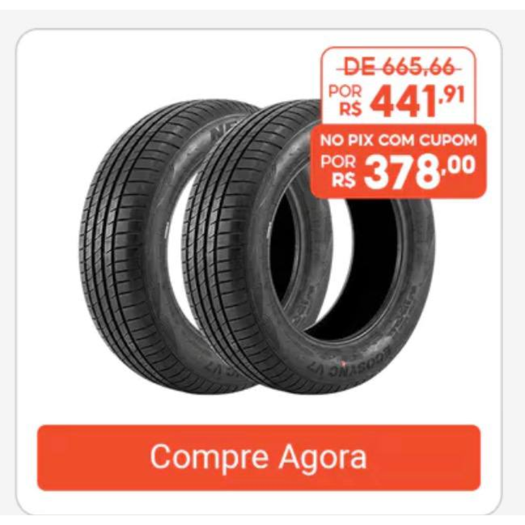 Kit 2 Pneus 185/65 R15 Neupar EcoSync V7 88H Novos Aro 15
