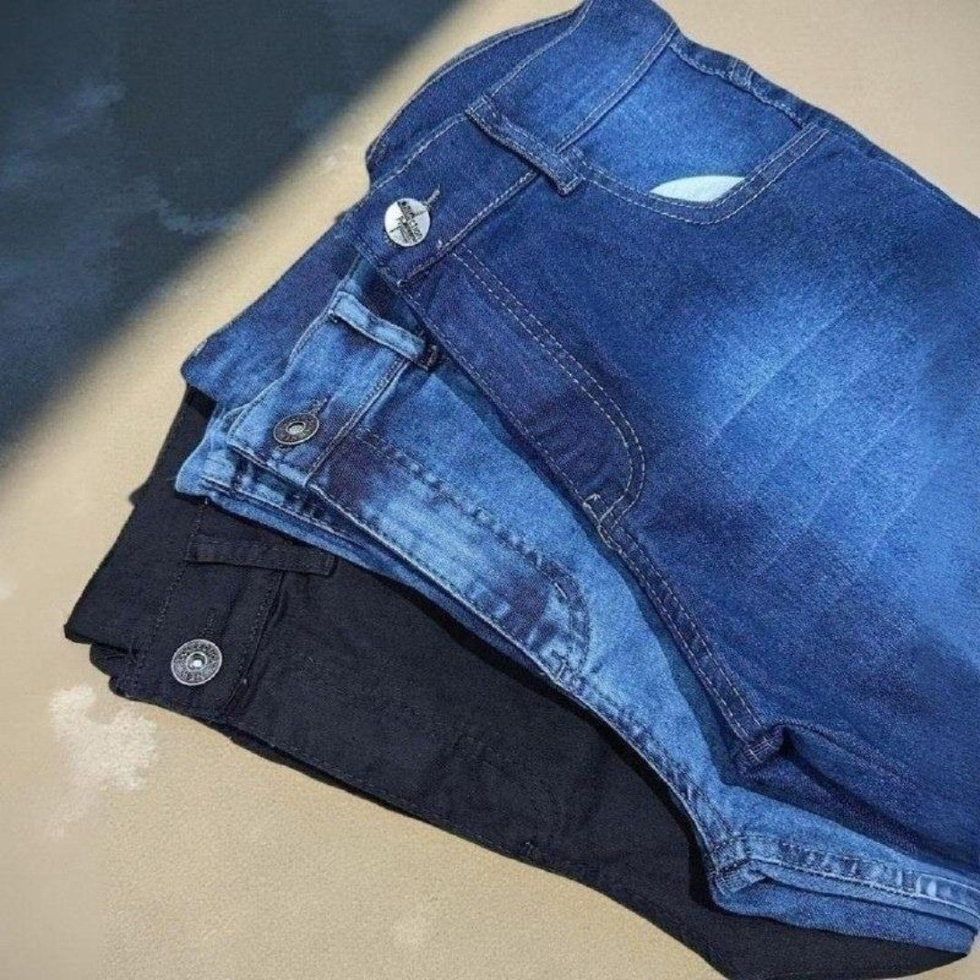 Kit com 3 Calças Jeans com Elastano
