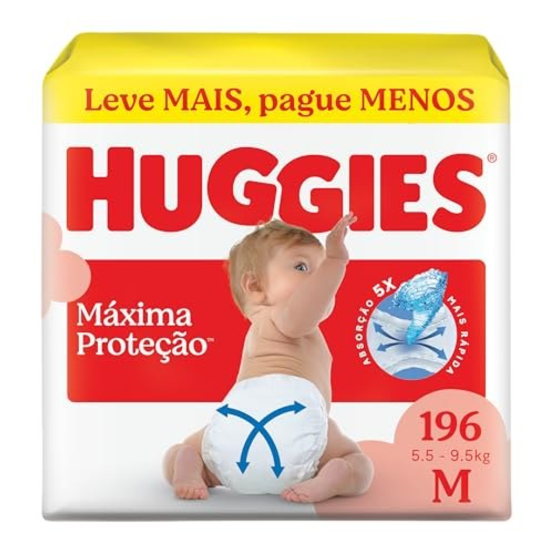 Huggies Fralda Supreme Care M 196 Un
