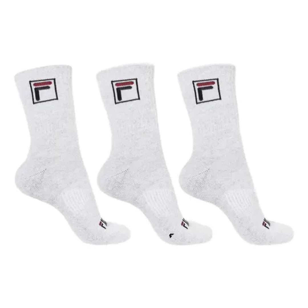 Kit com 3 Pares de Meias Fila Fbox Cano Alto