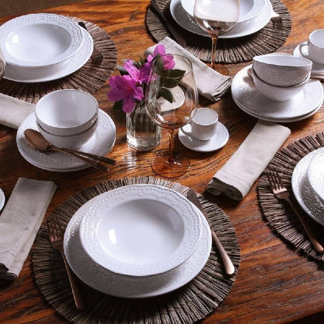 Aparelho De Jantar 30 Peças Madeleine Branco