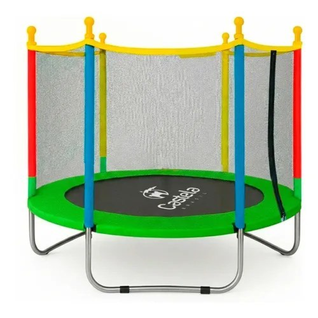 Cama Elástica Verde 140cm X 120 cm Até 80kg Castela